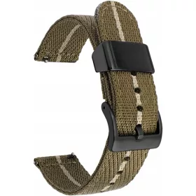  Curea ceas din pânză premium 22mm C16B #255 b/b