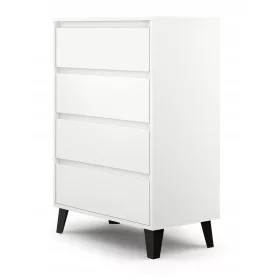  Comodă TopEshop Scandi 4S 70 x 39 x 99,5 cm alb alb