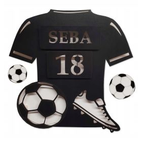  Lampă de noptieră neagră Pio-art