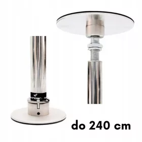    Stâlp de pole dance dintr-o singură bucată, LUSTRUIT, până la 2,4 m, profesional pentru studio
