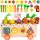  JOC DIN LEMN SORTOR DE LEGUME MONTESSORI CATCH THE WORM BLOCURI DE PUZZLE