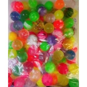    bile de cauciuc, bile de cauciuc, 100 buc, 2,5 cm, set in punga MIX