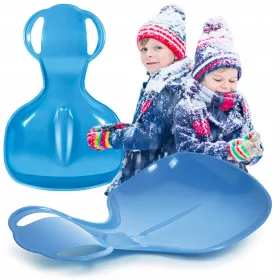    SANIU MARE BOBSLE SLIDE planor cu sanie cu suport pentru zapada ALBASTRU
