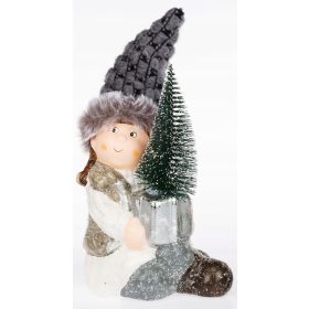  ORNAMENT DE CRACIUN, FIGURINA CERAMICA, FATA