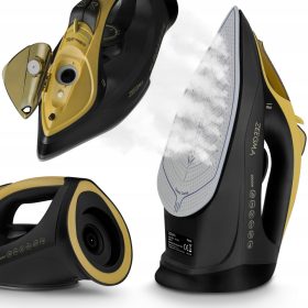    Fier de călcat Zeegma ZE-IRONEE BLACK 2600 W + recipient de umplere cu apă ZE-IRONEE BLACK