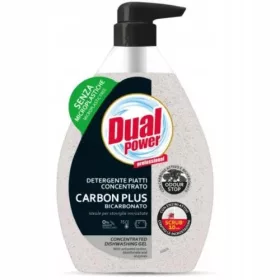    Lichid de spălat vase Dual Power CarbonPlus BICARBONATO cu pompă Carbon 0.6L