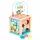  Cub educativ din lemn sortator mula Ecotoys ca cadou pentru un copil