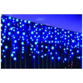    Lumini pentru brad Icicles 200 LED ALBASTRU + FLASH SPARK țurțuri 101 - 200 lumini