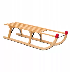    Sanie pentru balene cu cocoașă pentru copii, din lemn 100 cm, puternică și stabilă 100 cm