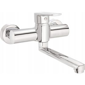  Baterie de perete pentru lavoar Deante Tubo, crom