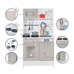  Bucatarie din lemn pentru copii Ikonka KX6284