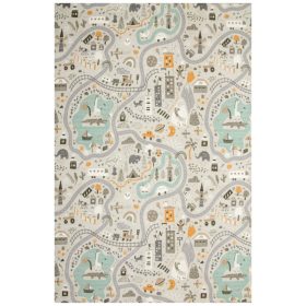    150x200 cm COVOR STRADA PASTEL Drum PENTRU CAMERA COPIILOR, DIMENSIUNI PERSONALIZATE