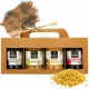  Set cadou cu POLEN de albine si trei MIERE naturale 4x315ml