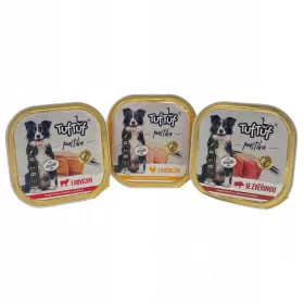    15x300g TUF tavă TUF hrană umedă pate pentru câini amestec de arome