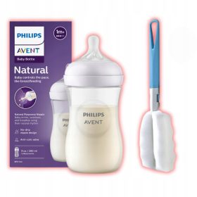    Flacon AVENT Natural Response SCY903/01 260 ml + Perie de curățare sticle Alogy 1 buc.