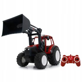  TRACTOR CU CAMION RIDICAT CU TELECOMANDA 1:16 ROSU