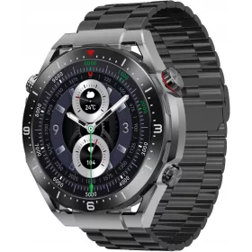    Smartwatch Ecowatch Eco1 Black Ulitmate Apeluri vocale 3 benzi de meniu PL