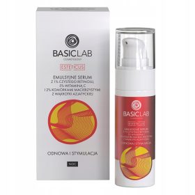   Serum emulsionat cu 1% Retinol pur și 5% Vitamina C - BasicLab, 30 ml