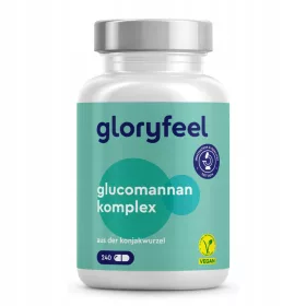  Capsule de Glucomannan cu Doze Mari și Aditivi Nutritivi - Gloryfeel