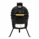  Mini Kamado grătar de grădină mobil cu cărbune pentru husă de fumat negru
