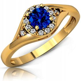  INEL DE LOGIDAD AUR 585 14K SAFIR r19