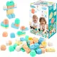  BLOCURI SENZORIALE MOALE pentru copii SET 24 piese MOCHTOYS Polish
