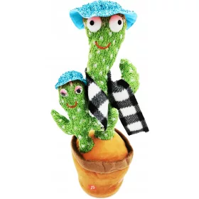    Un cactus care se joacă cu un bebeluș, încărcat pe un capac USB, culoare aleatoare