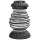 Lampion Ceramic Negru cu Ornamente Elegante LC14