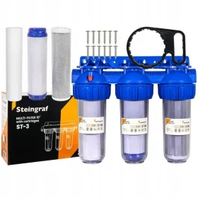  Steingraf 1″ ansamblu de filtru în trei trepte cu trei inserții