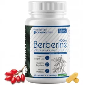   Supliment Berberină CambioLabs 400mg - Reducerea Greutății și Suport Metabolic