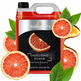    Möller SPA GEL DE DUȘ PREMIUM, STIMULANT, ENERGIZANT, ÎNVIROȘTOR 5L