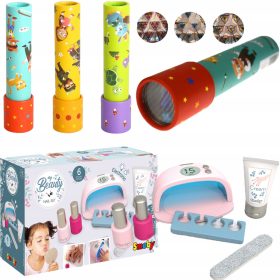    MASA DE TOALITATE USCATOR DE unghii SALON DE FRUMUSEȚE SMOBY+KALEIDOSCOPE WOOPIE SCOPE