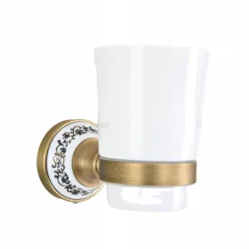 CHDE AKC3454 suport din alama cu cana ceramica