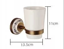 CHDE AKC3454 suport din alama cu cana ceramica