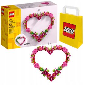   LEGO Creator 40638 Ornament în formă de inimă + sac de hârtie LEGO 6315786 galben 24x8x18 cm