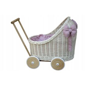    Cărucior adânc pentru păpuși Wicker Wonders răchită-minuni