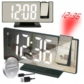 Ceas cu alarmă DexXer, negru, 18,5 cm