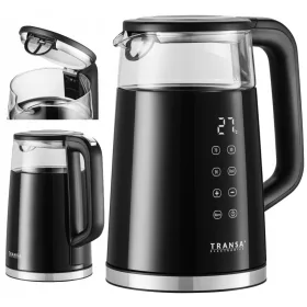   Fierbător electric Transa Electronics MultiTouch Black 2200 W 1,7 l negru