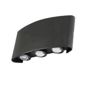    Aplică de grădină Ousfot neagră cu sursă LED integrată de 5 W