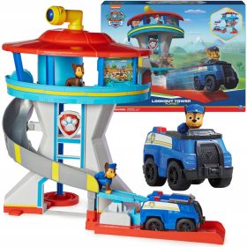    Baza de observare Spin Master Paw Patrol cu un vehicul de poliție și figurine