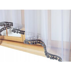 PERDEA DELICATA CU POMPONI, culori