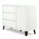  TopEshop Scandi 1D3S comodă 110 x 39 x 78,5 cm alb alb
