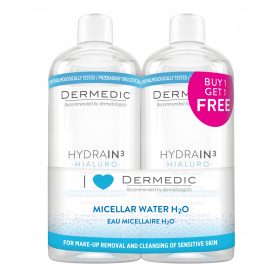   Lichid Micelar Hydrain3 Hialuro 2x500ml - Curățare Delicată și Hidratare