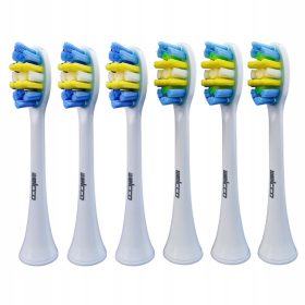    6x capete de periuță de dinți sonică RAVEN ESOS005W, înlocuitor alb