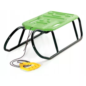    PROSPERPLAST LITTLE BEETLE Tobogan mare cu sanie, frânghie, derape pentru copii, verde
