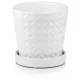  Ghiveci Polnix 15 cm x 15 x 15 cm diametru 15 cm ceramica alba