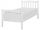  Pat de o persoană din lemn Beliani 0 90x200 alb