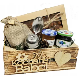    CADOU pentru bunica bunicul Miere ceai ceai ciocolata set cosuri cadou