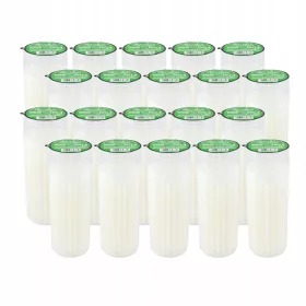   Lumânări Ecologice din Ceară Durabilă pentru Candele, 85h, Set de 20 Buc.