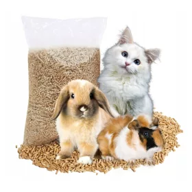  PELETE pentru pisici si rozatoare GRANULATE DE LEMN 15 KG